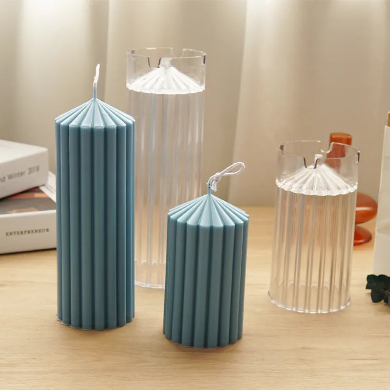 Tower Long Pillar Candle Acrylic Mould