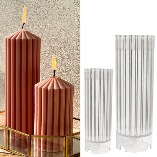 Tower Long Pillar Candle Acrylic Mould