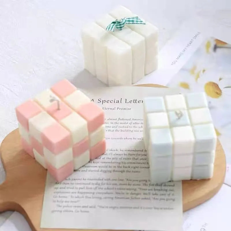 Multi cavities Bubble Cube Candles Silicone Mold