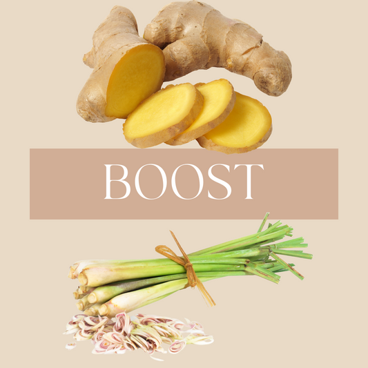 Boost | Lemongrass & Ginger soy wax candle
