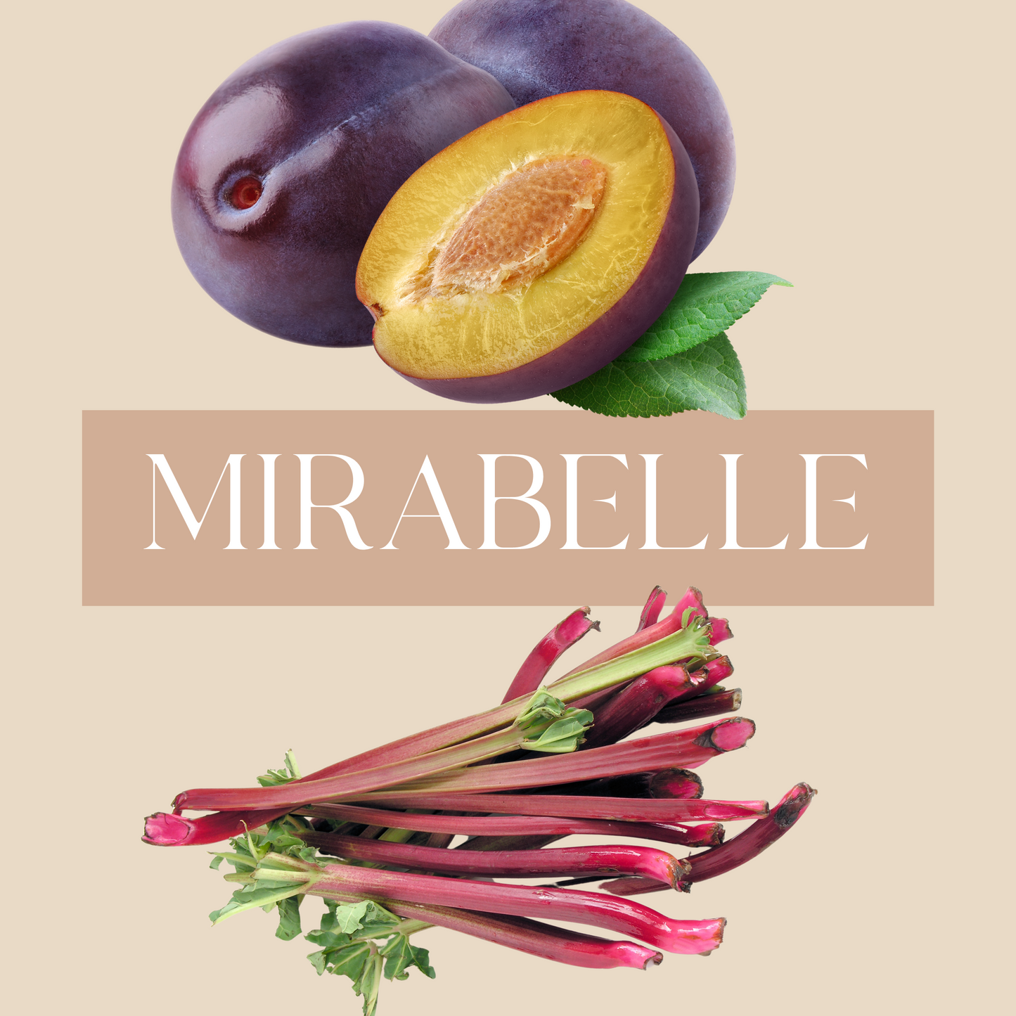 MIRABELLE | Rhubarb & Plum Candle